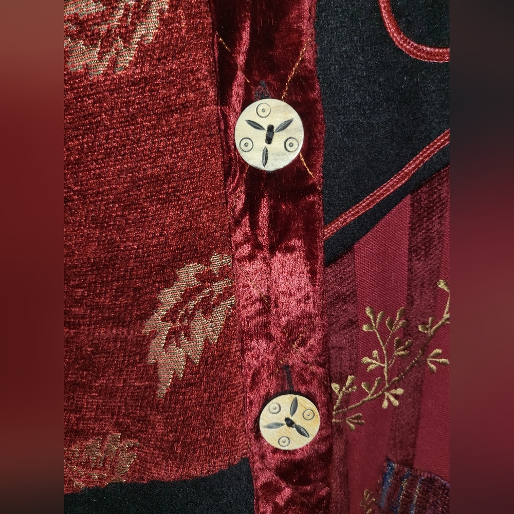 Indigo Moon Vintage Jacket Patchwork Unique Find … - image 5